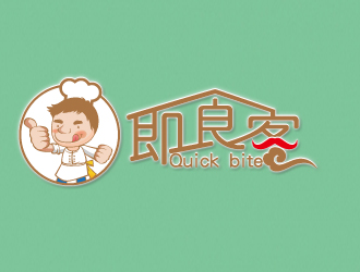 何錦江的Quick bite 即食客logo設(shè)計(jì)