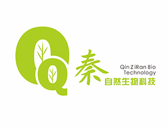 AR科技核心～雪狐設計的秦自然生物科技 QinＺiRan BioTechnologylogo設計