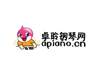 黃安悅的卓聆鋼琴網(wǎng)（apiano.cn）logo設(shè)計(jì)