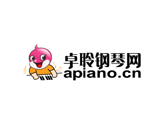 黃安悅的卓聆鋼琴網(wǎng)（apiano.cn）logo設(shè)計(jì)