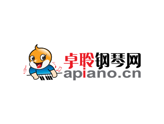 黃安悅的卓聆鋼琴網(wǎng)（apiano.cn）logo設(shè)計(jì)