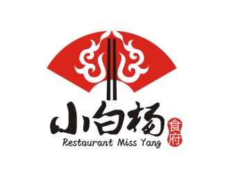 曾翼的Restaurant Miss Yang 小白楊食府logo設計