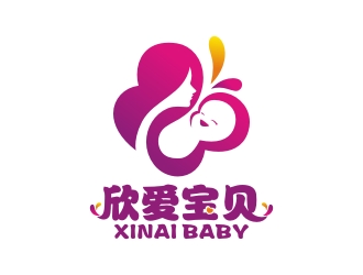 xinaibaby  欣愛寶貝logo設計