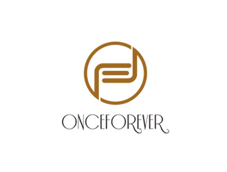 郭慶忠的英文：onceforever  +中文：萬姿艾唯logo設計