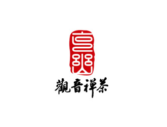 郭慶忠的觀音禪茶茶館logo設計