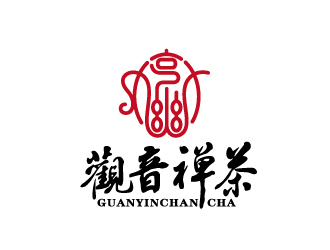 周金進的觀音禪茶茶館logo設計