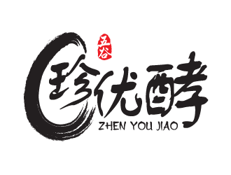 珍優酵果汁飲料品牌logologo設計