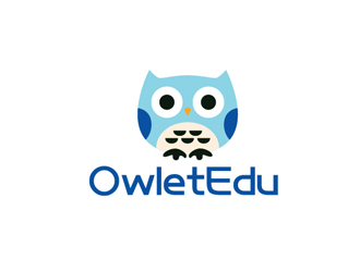 秦曉東的OwletEdu 卡通貓頭鷹logo設計