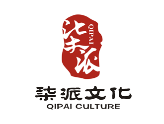 譚家強的上海柒派文化傳播有限公司（ SHANGHAI QIPAI CULTURE COMMUNICATIONlogo設(shè)計