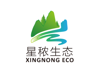 黃安悅的星秾生態山水logologo設計