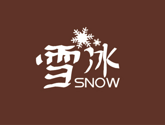 Snow雪冰logo設計