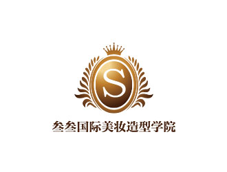 鐘炬的叁叁國際美妝造型學(xué)院logo設(shè)計