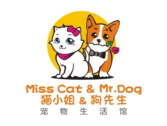 Miss Cat & Mr. Dog Logologo設計