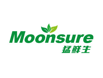 朱紅娟的猛鮮生moonsurelogo設計