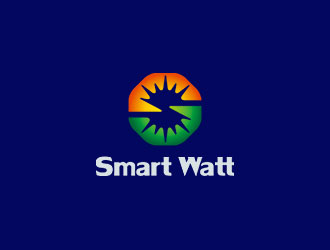 鐘炬的Smart Watt LED照明 英文logologo設計