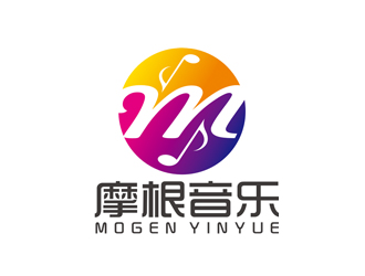 趙鵬的摩根音樂 對稱標識logologo設計