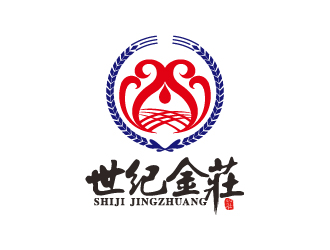 葉美寶的世紀金莊白酒品牌LOGO設計logo設計