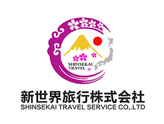 潘樂的新世界旅行株式會(huì)社  shinsekai travel service co,.ltdlogo設(shè)計(jì)