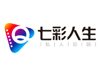 七彩人生私人影院logo設計