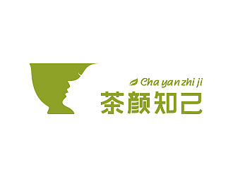 唐燕彬的茶顏知己連鎖飲料店標志設計logo設計