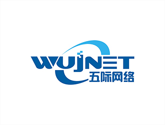 周都響的五際網絡（wujnet）logo設計