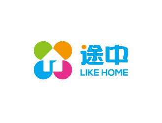 楊勇的途中 like home民宿品牌logo設(shè)計logo設(shè)計