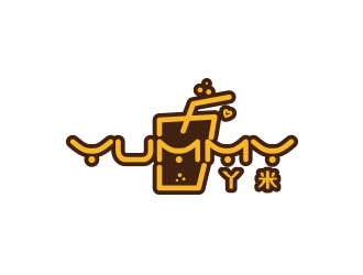 朱紅娟的丫米   英文名:yummylogo設(shè)計