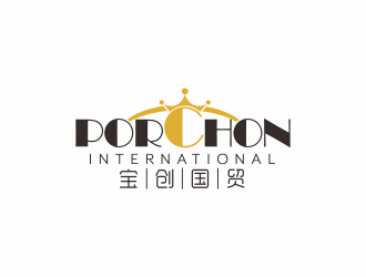 何嘉健的PORCHON INTERNATIONAL 寶創國貿logo設計