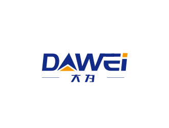 朱紅娟的DaWei字母LOGO設計，酷炫簡潔，有力量感logo設計