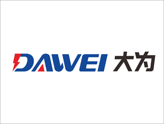 DaWei字母LOGO設計，酷炫簡潔，有力量感logo設計