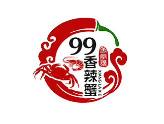 潘樂的99香辣蟹logo設計