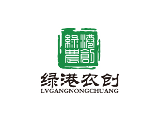 孫金澤的綠港農創logo設計