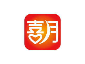 張俊的喜月logo設計