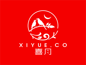 張峰的喜月logo設計