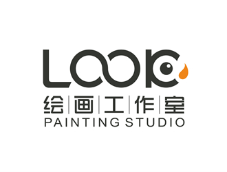 唐國強的look繪畫工作室logo設計