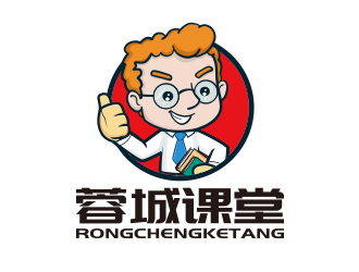 孫金澤的蓉城課堂教育人物標志設計logo設計