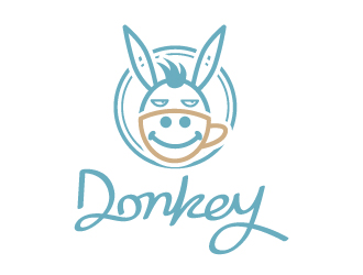 張俊的Donkey 手繪線條logologo設(shè)計(jì)