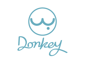 張俊的Donkey 手繪線條logologo設(shè)計(jì)