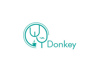 朱紅娟的Donkey 手繪線條logologo設(shè)計(jì)