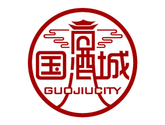 李勝利的國(guó)酒城logo設(shè)計(jì)