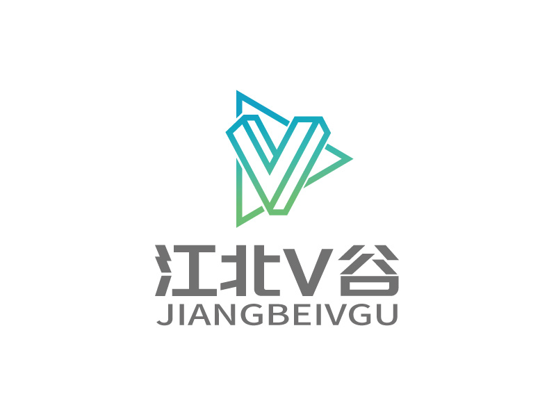 張俊的江北V谷logo設計