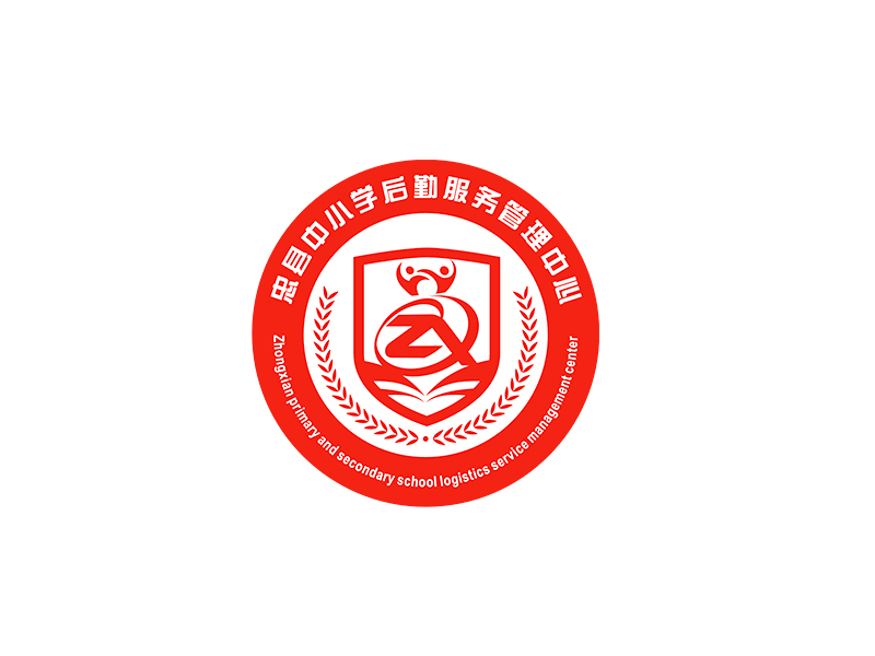 李杰的忠縣中小學后勤服務管理中心logo設計