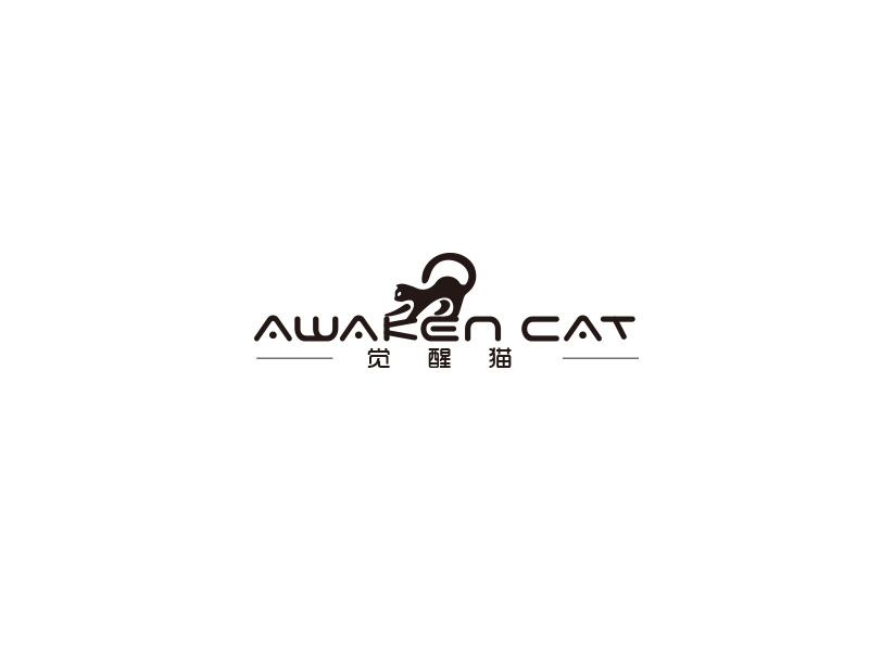 朱紅娟的覺醒貓 AWAKEN CATlogo設計