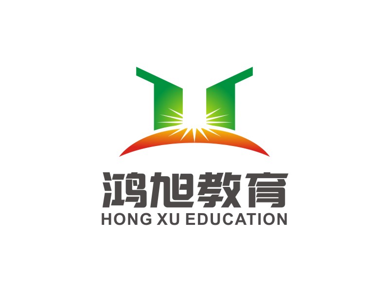 李泉輝的青島鴻旭教育交流有限公司logo設(shè)計