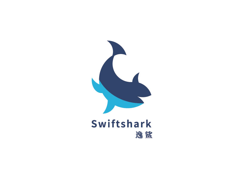 李寧的逸鯊swiftsharklogo設計