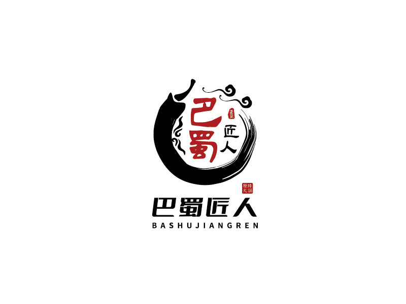 李寧的巴蜀匠人原味火鍋logo設計