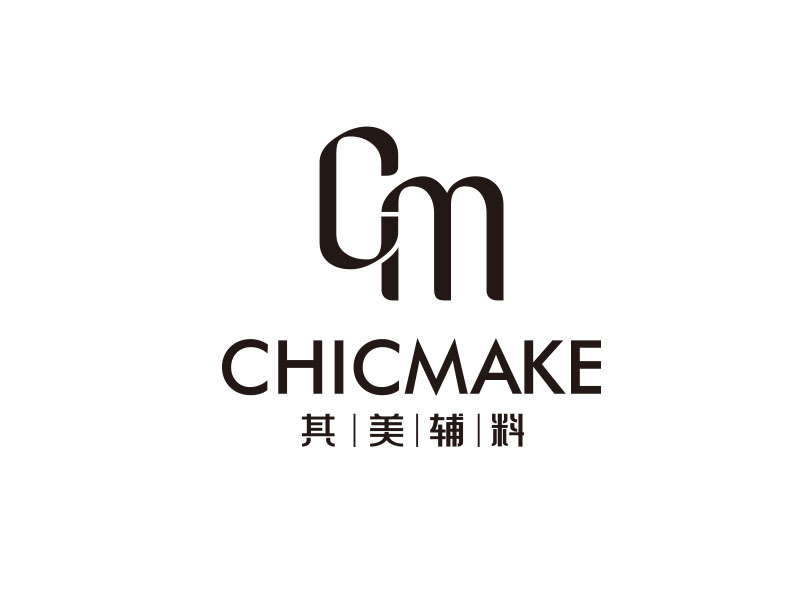 朱紅娟的其美輔料CHICMAKElogo設計