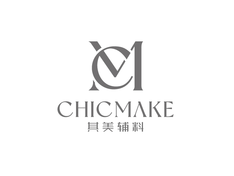 張俊的其美輔料CHICMAKElogo設計