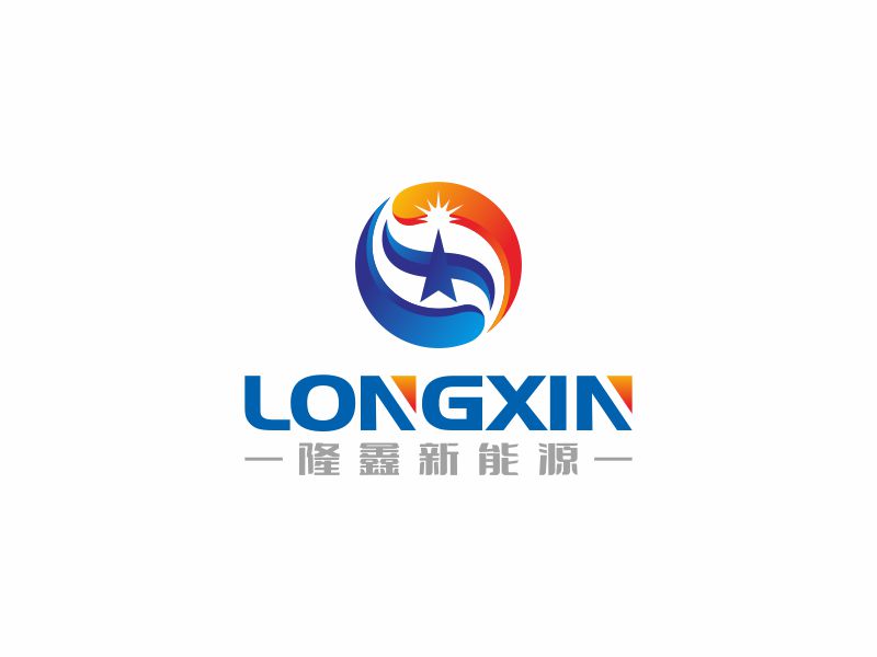 何嘉健的隆鑫新能源logo設計