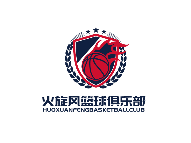 張俊的火旋風籃球俱樂部logo設計